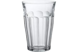 Duralex Picardie Lot de 4 verres Hiball 360 ml – Verre trempé résistant aux chocs et aux éclats