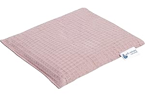 Medi Partners Termofor Pestki wiśni Poduszka rozgrzewająca 500g Prostokąt 20x25 Naturalny Ekologiczny Terapia ciepłem zimnem 100% Bawełna Wafel (Różowy)