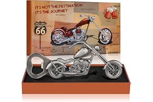 LULLEA Personalisierte Geschenke für Männer, Motorrad Geschenke für Männer, Coole Lustig Grau Bier Flaschenöffner, Weihnachtsgeschenke für Männer, Geburtstagsgeschenk für ihn, Papa Opa Vater Ehemann