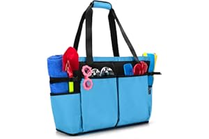 Fasrom Extra Große Netz Strandtasche, Übergroße Strandtasche für Strandausflug (Patent Angemeldet), Blau