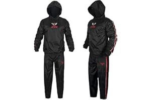 Jayefo Sauna Suit for Men & Women - Heavy Duty Weight Loss Sweat Suit, Non Rip Boxing Sauna Suit MMA Training & Gym Fitness
