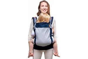 BECO BABY CARRIER Beco Toddler Cool Babytrage & Kindertrage (9-27 kg) - Atmungsaktive 3D-Performance-Mesh Trage Kleinkind, Hüftfreundlich mit 2 Tragepositionen: Bauchtrage & Rückentrage (Marineblau)