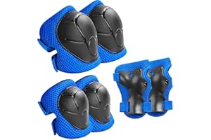 JSRHEEM Ginocchiere per bambini, protezioni per bambini, attrezzatura di protezione per bambini per pattinaggio in linea, ginocchiere per bambini da 3 a 8 anni, skateboard