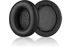 Laipuke Zapasowe nauszniki kompatybilne z Anker Soundcore Life Q20 bezprzewodowe i przewodowe słuchawki Bluetooth, zastępcze nauszniki, skóra proteinowa pianka