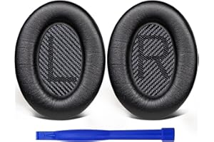 SoloWIT® Jagnię wymienne poduszki nausznik do Bose Quietcomfort 35 (QC35) i Quiet comfort 35 II (QC35 II), podkładki do uszu z miękką skórę, pianka izolacyjna hałasu, dodatkowa grubość