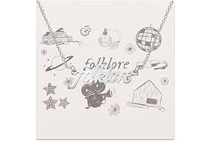 FOTAP Singer Inspired Necklace with Card Album Gift for Singer Fans Music Lovers Gift Singer Song Gift Music Jewelry