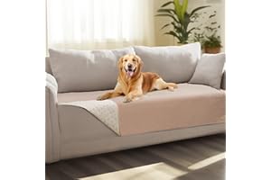 luciphia Copridivano per Cani Impermeabile, Coperta per Cani 100% Impermeabile con Punti Antiscivolo Tappetino Protezione per Mobili Bambini Cane Gatti Lavaggio in Lavatrice Beige kaki 76_x_178cm