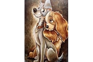 MMDBD 5D DIY Diamond Art and Craft Painting Kits Full Drill, Crystal Art Rhinestone Cross Stitch Embroidery Canvas Painting Pictures by Numbers for Kids Adults Gifts Home Wall Decor - Puppy