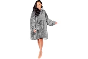 Nightbex® Original Blanket Hoodie - Oversized Super Soft Hoodie Blanket with Fleece - Wearable Comfy Hooded Sweatshirt for Men, Women & Children | One Size fits All