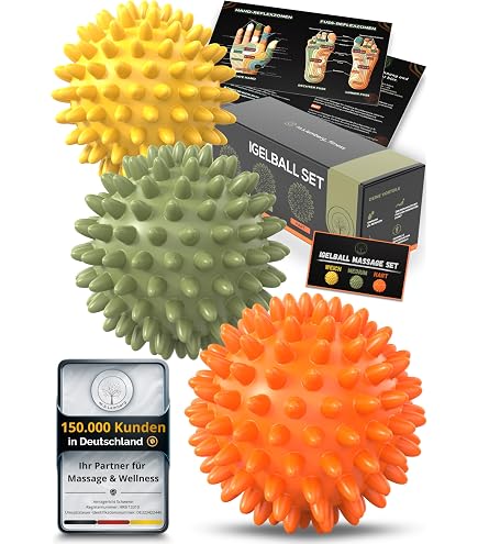 Rouleau De Massage 4 En 1 - Rouleaux Grand Et Petit, Balle Cacahuète Et Balle Unique Avec Sac De Rangement