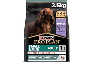 PURINA PRO PLAN | Sensitive Digestion | Croquettes complètes pour Chiens Adultes de petite taille | Favorise un système digestif sain | Riche en Dinde | Sac | 2,5Kg Reliure Target