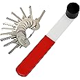 MULTIPICK Bump Key Set [12 Pieces | Hammer Included] Locksmith Tools Professional and for Beginners - Door Opener Tool with Online Instructions - Locksmith Tools Kit Set & Lockpick Tools