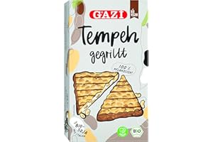 HYMOR BIO TEMPEH GEGRILLT - 5x 200g - vegane Fleisch-Alternative mit italienischem BIO-Soja traditionell in Italien hergestellt, von Gazi, pflanzliche Alternative lecker und bekömmlich