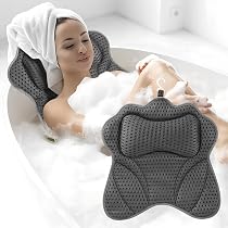 Coussin De Bain Gonflable WBTY - 47x37x15 Cm - Housse Maille Antidérapante - Ventouses - Pour Spa, Jacuzzi - 7