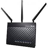 Asus RT-AC68U Router (Ai Mesh WLAN System, WiFi 5 AC1900, 4x Gigabit LAN, App Steuerung, AiProtection, Multifunktion-USB 3.0)