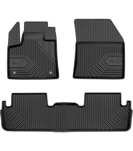 MTM Tappetini Su Misura In Velluto Per Citroen DS7 CROSSBACK (2018+) – Set 4 Pezzi Neri – Battitacco Rinforzato – Made In Italy