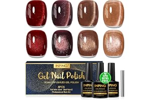 INPING UV nagellack CatEye magnet TPO-FREE 4 färger brun gelnaglar 8 ml