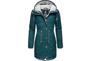 Ragwear Damen Wintermantel Warmer Parka lang mit Kapuze YM-Canny XS-6XL