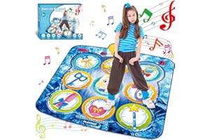 JoltJive Tanzmatte Spielzeug Kinder Geschenke ab 3 4 5 6 7 Jahre Mädchen Junge,Spielzeug ab 3 4 5 6 7 Jahre Mädchen,Geschenk Mädchen 3-7 + Jahre,5 Tanzlevel,Geburtstag Weihnachten Spielzeug