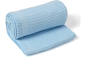 Clair de Lune Pram & Travel Extra Soft Cotton Cellular Baby Blanket