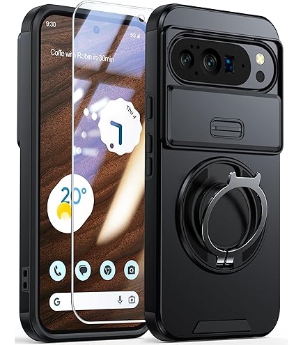 Lunivop Compatible With Google Pixel 9a Case 360° Metal Rotated - View #8