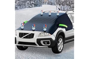 TZEKING Protector de Parabrisas,Cubierta de Parabrisas,Protector Parabrisas Coche,Funda Plegable Parabrisa Delantero,Nieve Viento y Lluvia,para el Parabrisas contra la Nieve,Universal para Coche