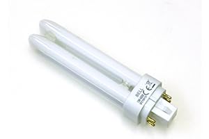 2 x 13 Watt a risparmio energetico CFL 4 pin 13 W bianco freddo 840 G24q-1 doppio giro Bell
