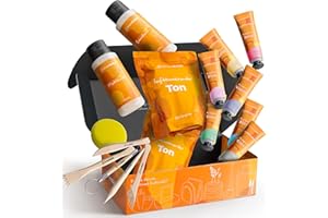 KreaBella Töpferset - DIY töpfern für Zuhause, Lufttrocknender Ton zum basteln, selbsttrocknender Ton, Trockenton-Set zum kreativ Töpfern, Keramik Kreativset, Tonset ohne Brennen, Geschenke Bastelset