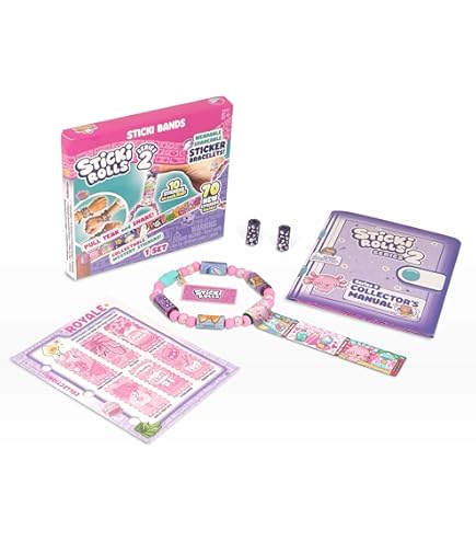 Sticki Rolluxe is AVAILABLE now on Amazon! 😍✨ It includes a Rolluxe handbag, Jumbo Stickies, storage pods, beads, charm tags, pendants, 500 stickers, and more! 💖🎉 Who's excited