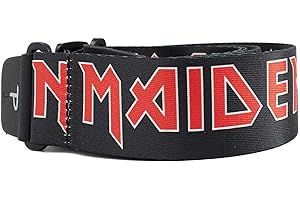 P PERRI'S LEATHERS LTD. Perri's Leathers Ltd. - Sangle de Guitare - Polyester - Iron Maiden - Ajustable - Pour Guitares Acoustiques/Basses/Électriques - Fabriquée au Canada (LPCP-1380)