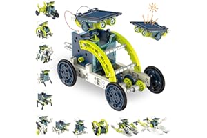 ACELIFE Energia Solare Robot, STEM Giocattoli Robots Solari Educativi, SolareRobot con Azionamento a Energia Solare (Verde)