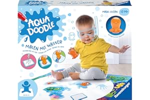 Ravensburger 4568 Aquadoodle Magic Ocean - Fleckenfreies Stempeln und Entdecken mit Wasser - Stempelset mit magischer Stoffmatte für Babys ab 1 Jahr - Spielzeug ab 1 Jahr