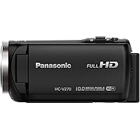 Panasonic HC-V270 Super Zoom Full HD Camcorder with Built-in WiFi with case