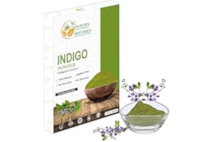 Herbs Botanica Indigo Powder For Hair - Indigofera Tinctoria (100% Natural Organically Henna Grown) 150 Grams / 5.3 Oz Natural Black Hair Dye, Natural Henna Herbs And Corps