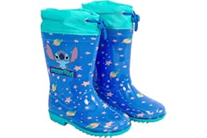 PERLETTI Stivaletti Pioggia Stitch Bambino Bambina - Stivali Gomma Impermeabili Disney Bambini Scuola Materna Bimbo Bimba
