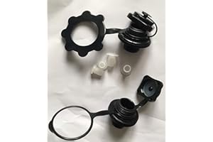 SEVYLOR Sevylon 80907 - 2 valvole Boston (due dimensioni) per bicicletta laterale di Kayak + 4 tappi