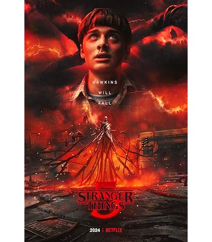 Grupo Erik PP34401-veelkleurig-61 x 91,5 cm, poster (05C) Stranger Things The Upside Down (61X91,5) : The Duffer Brothers
