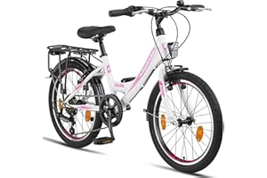 ‎LICORNE BIKE Licorne Bike Stella Premium City Bike in 20",24",26",28" Fahrrad für Mädchen, Jungen, Herren und Damen 21 Gang-Schaltung (6 Gang bei 20 Zoll) Hollandfahrrad Citybike