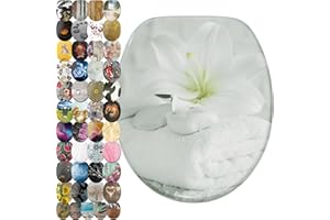 Sanilo WC Sitz mit Absenkautomatik, viele neue Toilettendeckel zur Auswahl, hochwertige Oberfläche, einfache Montage, stabile Scharniere (Good Feeling)