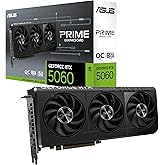 ASUS Prime RTX5060 OC, PCIe5, 8GB DDR7, HDMI, 3DP, 2595MHz Clock, Overclocked, Compact SFF-Ready