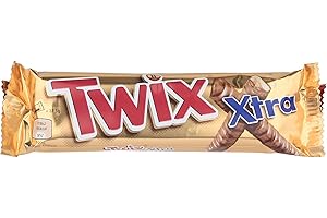 MARS Twix Xtra Chocolate Biscuit Twin Bars, 75g