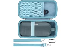 Khanka Twardy futerał kompatybilny z przenośnym głośnikiem Bluetooth Bose SoundLink Flex 2. generacji/Bose SoundLink Flex, kamienny niebieski, tylko etui