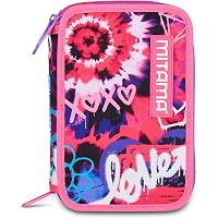 Astuccio Scuola Mitama 3 Scomparti – Contenuto 47 Pezzi, Con Matite, Pennarelli, HEY DYE, Per Bambina Elementare