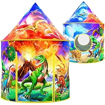 Wilwolfer Dinosaurier-Entdeckungs-Spielzelt, großes Pop-Up-Kinderzelt für drinnen und draußen, pädagogisches Dino-Abenteuer für Jungen und Mädchen (3-12 Jahre) Spielzeug