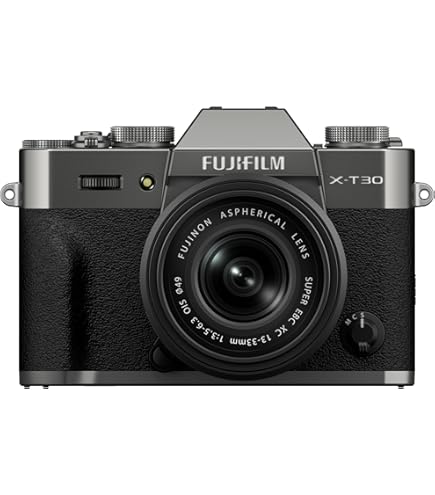 Fujifilm X-T30 Mirrorless Digital Camera, Black with Fujinon XF18