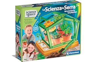 Clementoni Gioco Lab Orto Botanico, Serra Bambini, Kit Piante Da Coltivare, Laboratorio Scientifico 7 Anni, Esperimenti Scienza, In Italiano, Made In Italy, Multicolore, 19365
