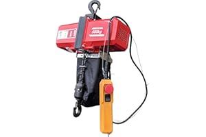 CROSSFER GMBH CROSSFER Elektrischer Kettenzug BDH-500, Hubkraft 500 Kg, Kettenlänge 10 Meter, Automatische Endabschaltung oben und unten, Handbedienung mit Not-Aus Funktion, Elektrokettenzug mit 230V Motor