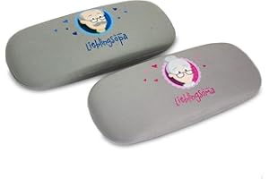 MY OMA Brillenetui für Oma oder als Set Oma Opa – Elegantes und Robustes Brillenetui für Senioren, schützende Hartschale, praktisches Geschenk für Oma und Opa zu Weihnachten oder Geburtstag