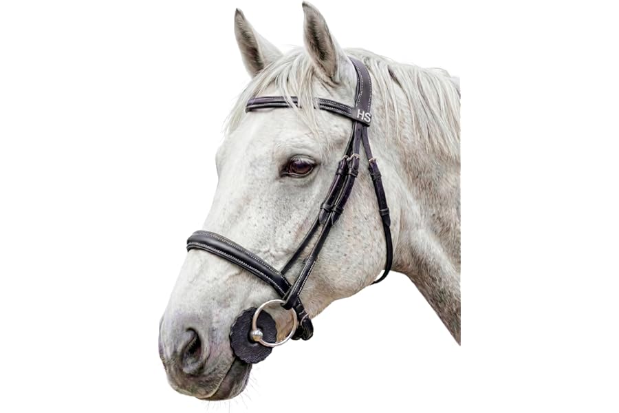 Hunters Saddlery Comfort Gel Bit Guards for Horses Soft Flexible Rubber Protector Rings Stops Pinching and Chafing Equestrian