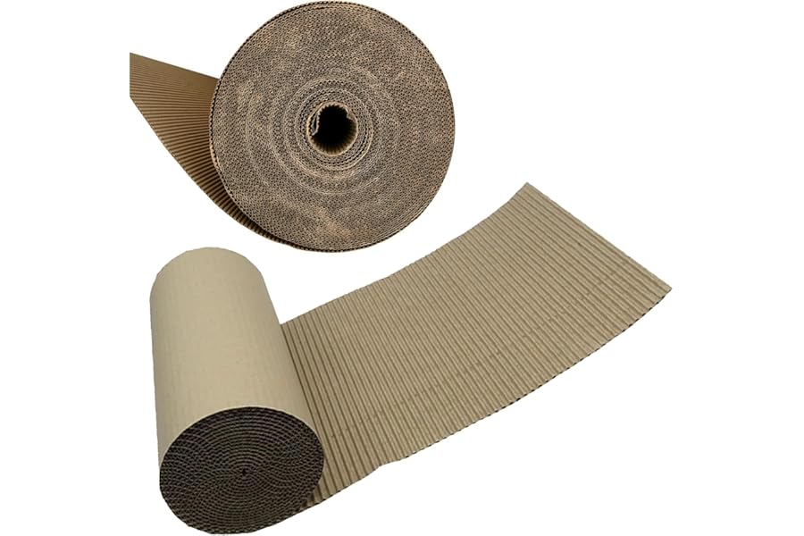 600mm x 10m Corrugated Cardboard Paper Roll - 10 Metres